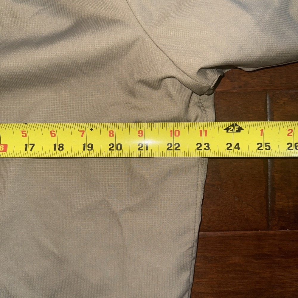 Columbia‎ Soft Shell Jacket Size Medium Tan Full Zip Fleece Lined Pockets - Picture 7 of 9